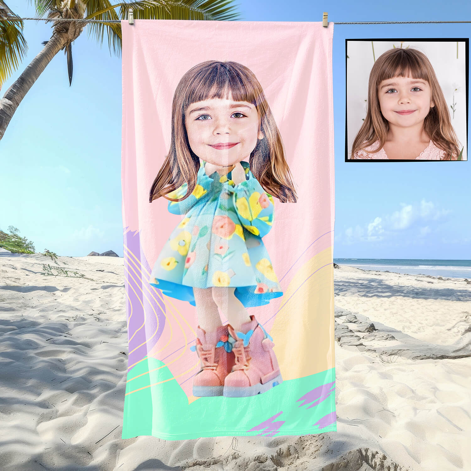 Kişiye Özel Barbie Havlular