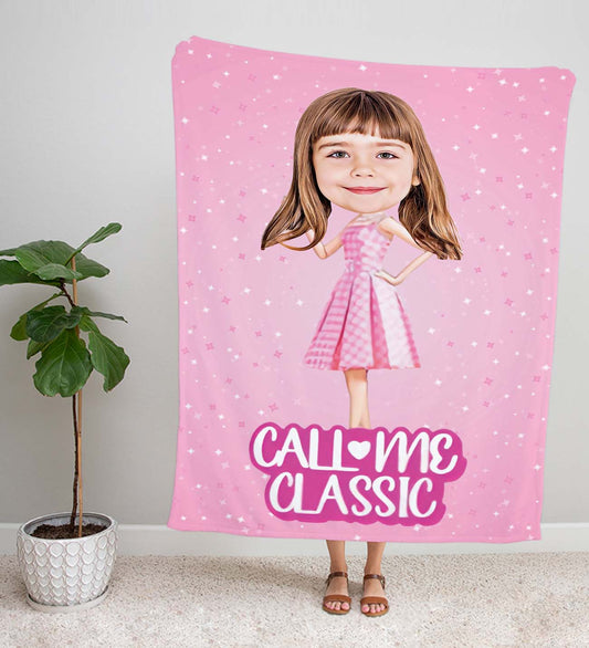 eJOYA Kişiye Fotoğraflı Barbie Temalı Tasarım TV Battaniyesi 115910