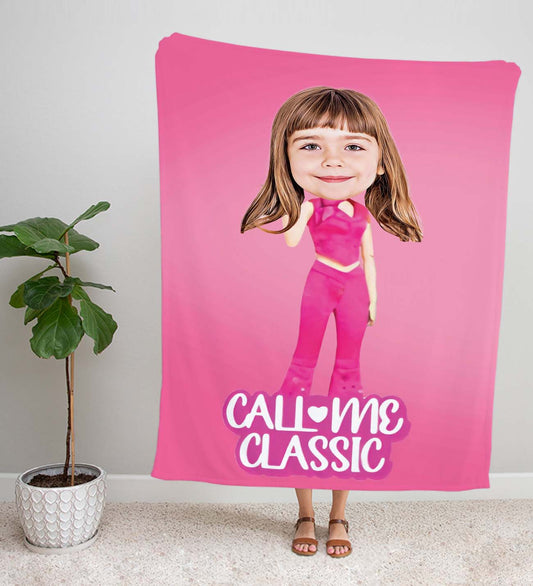 eJOYA Kişiye Fotoğraflı Barbie Temalı Tasarım TV Battaniyesi 115911