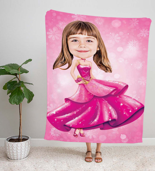 eJOYA Kişiye Fotoğraflı Barbie Temalı Tasarım TV Battaniyesi 115915