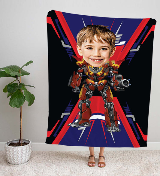 eJOYA Kişiye Fotoğraflı Transformers Tasarım TV Battaniyesi 115979